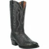 Men's Dan Post Tempe Black Full Quill Ostrich - DP2321