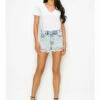 Ladies Artemis Vintage High Rise Fray Hemmed Shorts