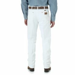 Men's Wrangler Cowboy Cut Slim Fit Jean In White 936WHI -cowboy clothing shop 0936WHI BB01 SWBB PRD