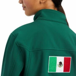 Kids Ariat Team Softshell Mexico Jacket - 10039202 -cowboy clothing shop 10039202 01