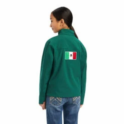 Kids Ariat Team Softshell Mexico Jacket - 10039202 -cowboy clothing shop 10039202 back