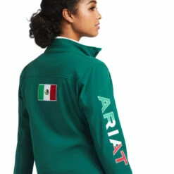 Ladies Ariat Classic Team MEXICO Softshell Water Resistant Jacket - 10031424/10039460 -cowboy clothing shop 10039460 02