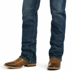 Men's Ariat M5 Straight Stretch Madera Stackable Straight Leg Jean In Heath - 10040124 -cowboy clothing shop 10040124 03