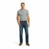Men's Ariat M5 Straight Stretch Madera Stackable Straight Leg Jean In Heath - 10040124