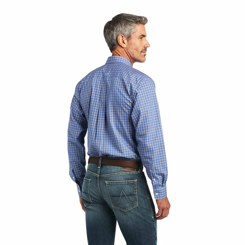 Men's Ariat Wrinkle Free Ezrah Fitted Long Sleeve Shirt - 10040723 3 Men's Ariat Wrinkle Free Ezrah Fitted Long Sleeve Shirt - 10040723 - Image 3