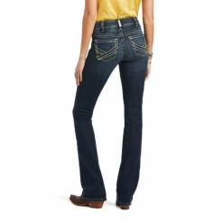 Ladies Ariat REAL Perfect Rise Lexie Boot Cut Jean In Missouri - 10041059 -cowboy clothing shop 10041059 back