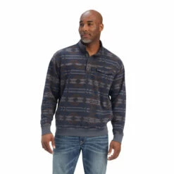 Men's Ariat Printed Overdyed Washed Sweater - 10041691