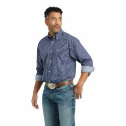 Men's Ariat Wrinkle Free Immanuel Fitted Shirt - 10042350