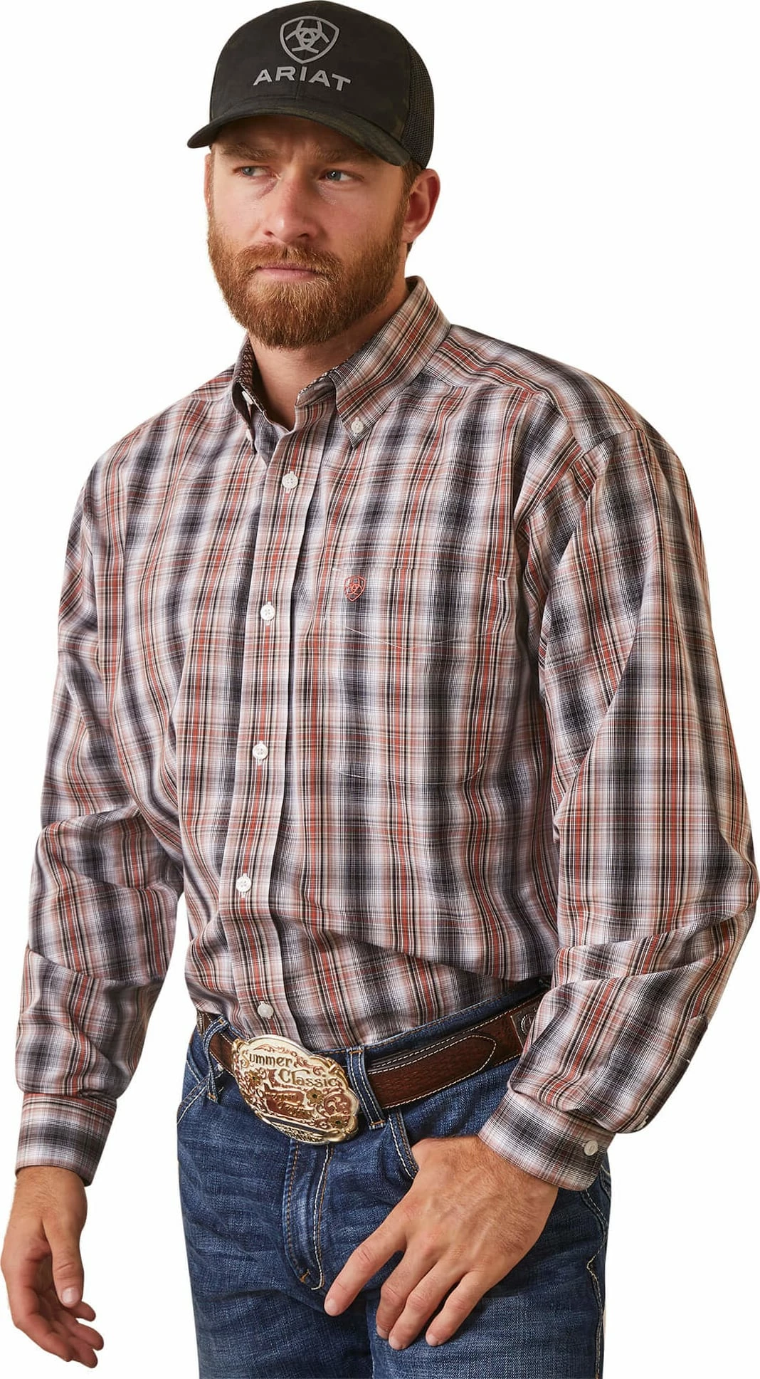Men's Ariat Wrinkle Free Owen Classic Long Sleeve Shirt In Nutmeg - 10043646 1 Men's Ariat Wrinkle Free Owen Classic Long Sleeve Shirt In Nutmeg - 10043646