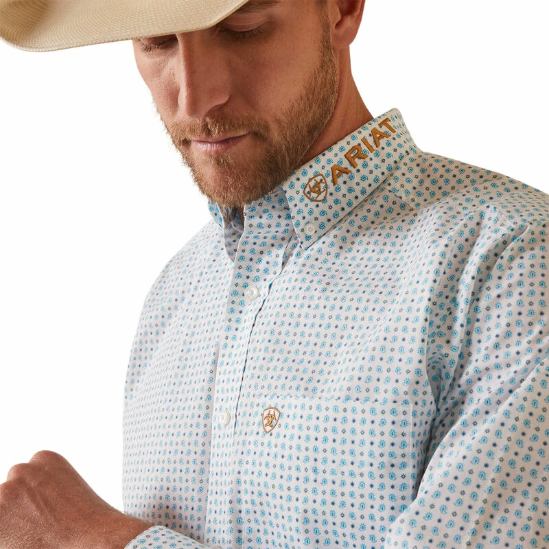 Men's Ariat Team Stuart Fitted Shirt - 10043799 2 Men's Ariat Team Stuart Fitted Shirt - 10043799 - Image 2
