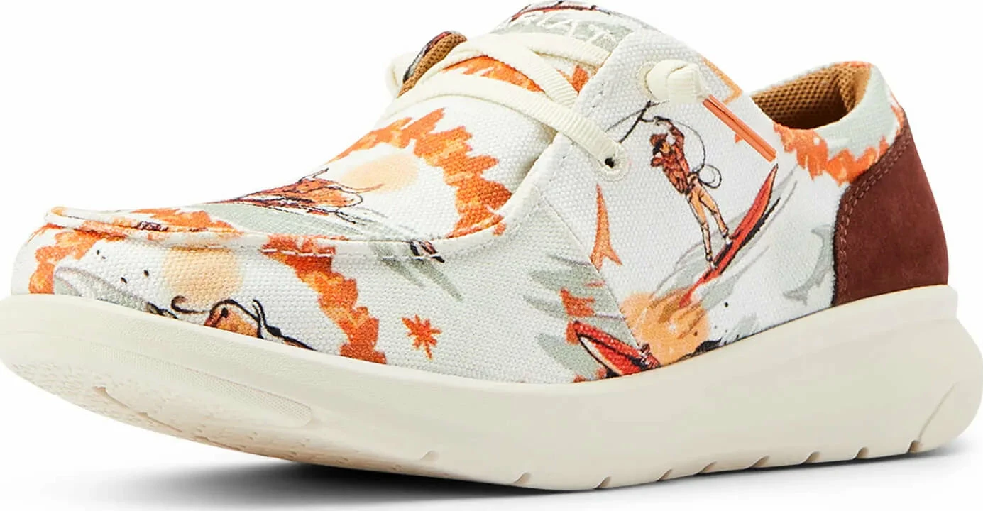 Ladies Ariat Hilo Western Aloha Surfing Longhorn - 10044521 1 Ladies Ariat Hilo Western Aloha Surfing Longhorn - 10044521
