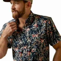 Men's Ariat Omer Fitted Shirt - 10044914 -cowboy clothing shop 10044914 01