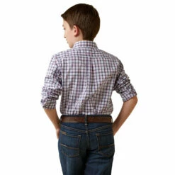 Boys Ariat Pro Series Meir Classic Fit Shirt - 10044917 5 Boys Ariat Pro Series Meir Classic Fit Shirt - 10044917 -cowboy clothing shop 10044917 back
