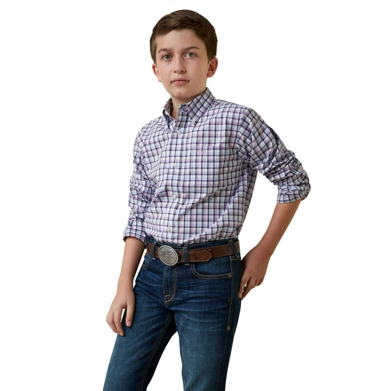 Boys Ariat Pro Series Meir Classic Fit Shirt - 10044917 2 Boys Ariat Pro Series Meir Classic Fit Shirt - 10044917 - Image 2