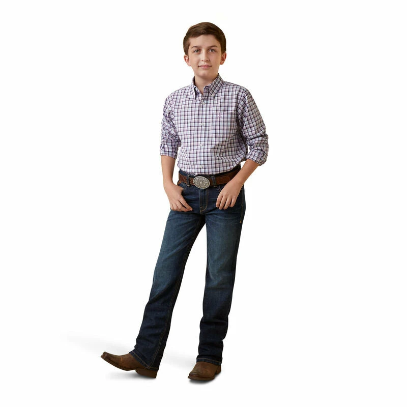 Boys Ariat Pro Series Meir Classic Fit Shirt - 10044917 1 Boys Ariat Pro Series Meir Classic Fit Shirt - 10044917