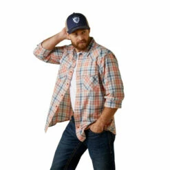 Men's Ariat Hantioch Retro Fit Shirt - 10044963 5 Men's Ariat Hantioch Retro Fit Shirt - 10044963 -cowboy clothing shop 10044963 front