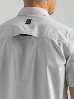 Men's Wrangler ATG Asymmetric Zip Pocket Shirt -cowboy clothing shop 112333905 ALT3