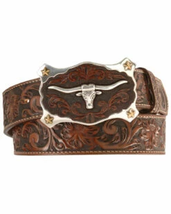 Justin Classic Longhorn Belt - C11194/C11193 -cowboy clothing shop 120241 22 P1