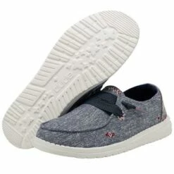 Ladies Hey Dude Wendy Flora Iris Blue - 122162727 - FINAL SALE -cowboy clothing shop 122162727 2