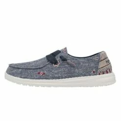 Ladies Hey Dude Wendy Flora Iris Blue - 122162727 - FINAL SALE