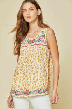 Ladies Savanna Jane Marigold BabyDoll Top - 18460