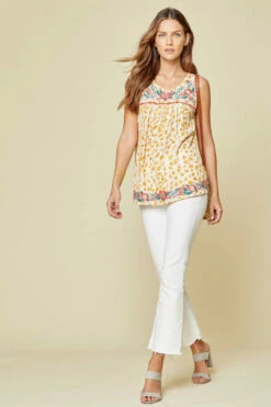 Ladies Savanna Jane Marigold BabyDoll Top - 18460 -cowboy clothing shop 18460MARIGOLD 5