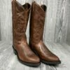 Men's Old West Brown Cowboy Boot - TBM3012