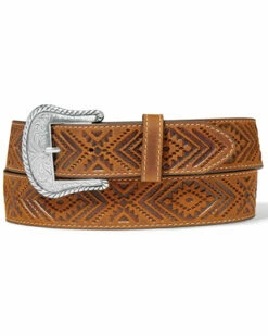 Justin Sequoia Southwestern Bison Men's Belt - C21539