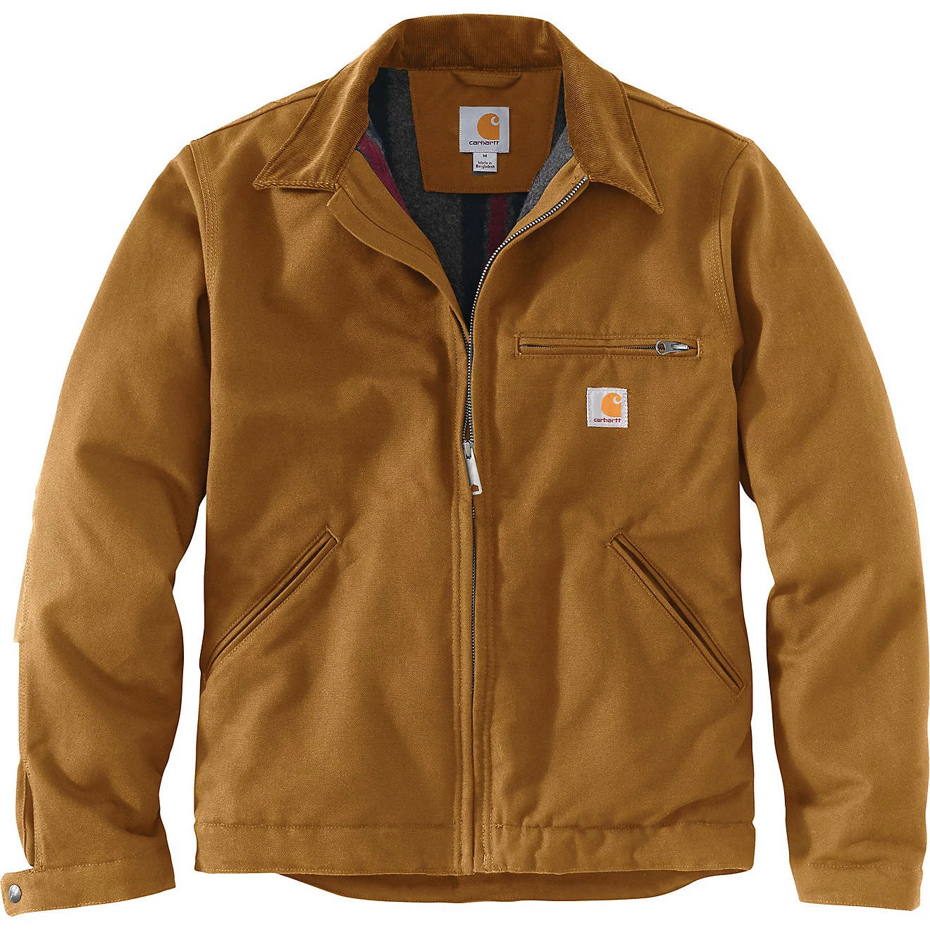 Men's Carhartt Relaxed Fit Duck Blanket-Lined Detroit Jacket - 103828 2 Men's Carhartt Relaxed Fit Duck Blanket-Lined Detroit Jacket - 103828 - Image 2