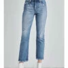 Ladies Artemis Vintage High Rise Stretch Distressed Ankle Straight Jean - AT1088STM