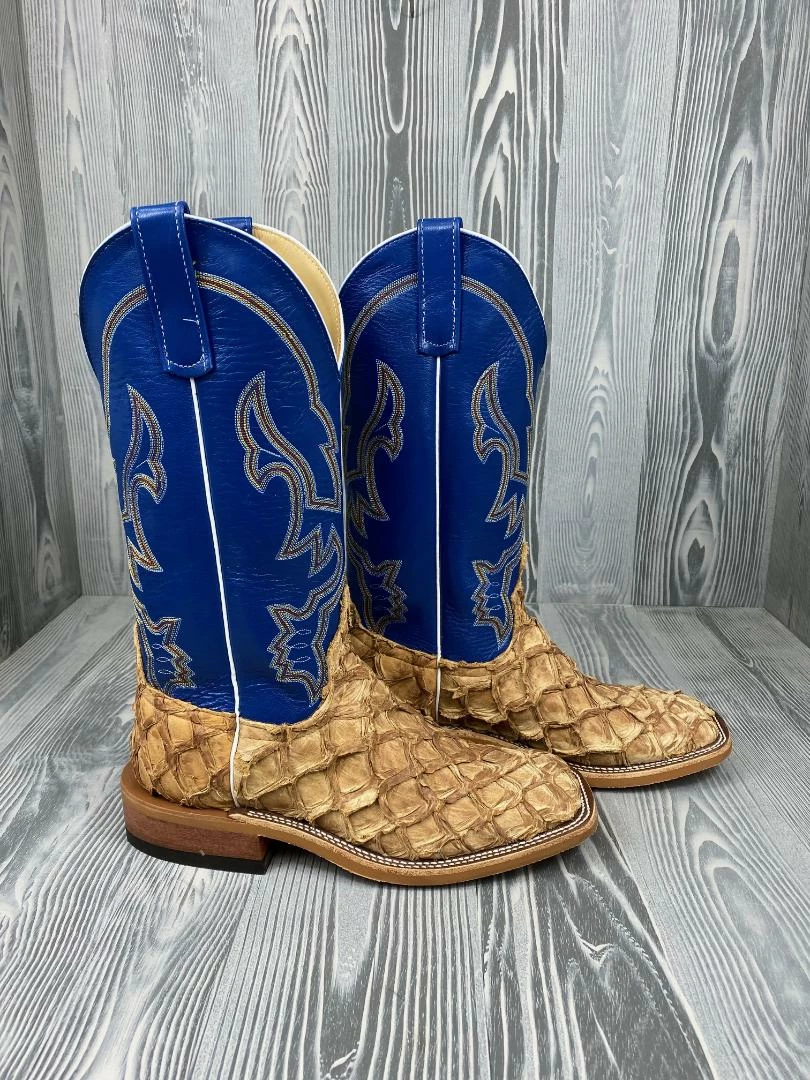 Men's Anderson Bean Antique Saddle Big Bass With 13" Nova Kidskin Tops 2 Men's Anderson Bean Antique Saddle Big Bass With 13" Nova Kidskin Tops - Image 2