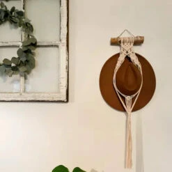 Macrame Single Hat Hanger By Nashville Macrame
