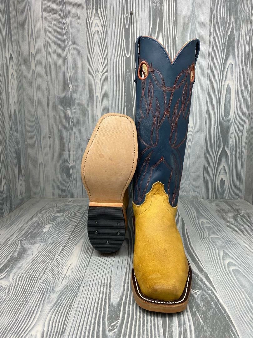 Men's Olathe Tall Top Rust Crazy Horse With 15" Navy Waxy Kansas Tops 3 Men's Olathe Tall Top Rust Crazy Horse With 15" Navy Waxy Kansas Tops - Image 3