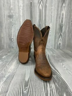 Women's Abilene 7' Distressed Brown Snip Toe - 9091 -cowboy clothing shop 3s