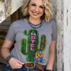Ladies Texas True Threads Siesta Motel Cactus Scene T-Shirt