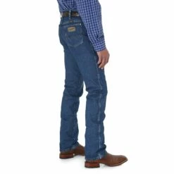 Wrangler Men's George Strait Cowboy Cut Slim Fit Heavy Dark Stone Wash - 936GSHD -cowboy clothing shop 936GSHD BS01 SWBB PRD