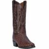 Men's Dan Post Brass Full Quill Ostrich Cowboy Boot - DP3016