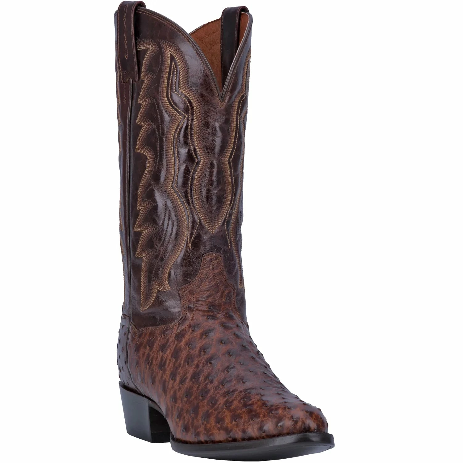 Men's Dan Post Brass Full Quill Ostrich Cowboy Boot - DP3016 1 Men's Dan Post Brass Full Quill Ostrich Cowboy Boot - DP3016