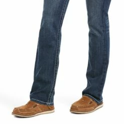 R.E.A.L. Ariat Mid Rise Stretch Whipstitch Boot Cut Jean - 10024300 -cowboy clothing shop F18 WMS WEST 10024300 detail02