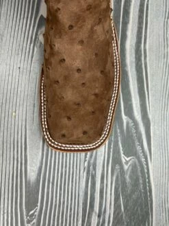 Men's Anderson Bean Kango Tobac Sueded Full Quill Ostrich With 13" Blue Aged Tops -cowboy clothing shop IMG 0263