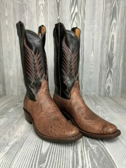 Men's Rios Of Mercedes Kango Tobac Bruciato Smooth Ostrich With 13" Black Absolute Tops