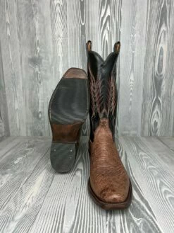 Men's Rios Of Mercedes Kango Tobac Bruciato Smooth Ostrich With 13" Black Absolute Tops -cowboy clothing shop IMG 0556