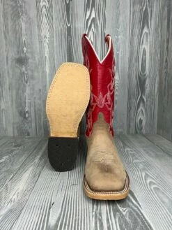 Men's Anderson Bean Sand Angry Elk With 13" Red Glove Tops -cowboy clothing shop IMG 0732