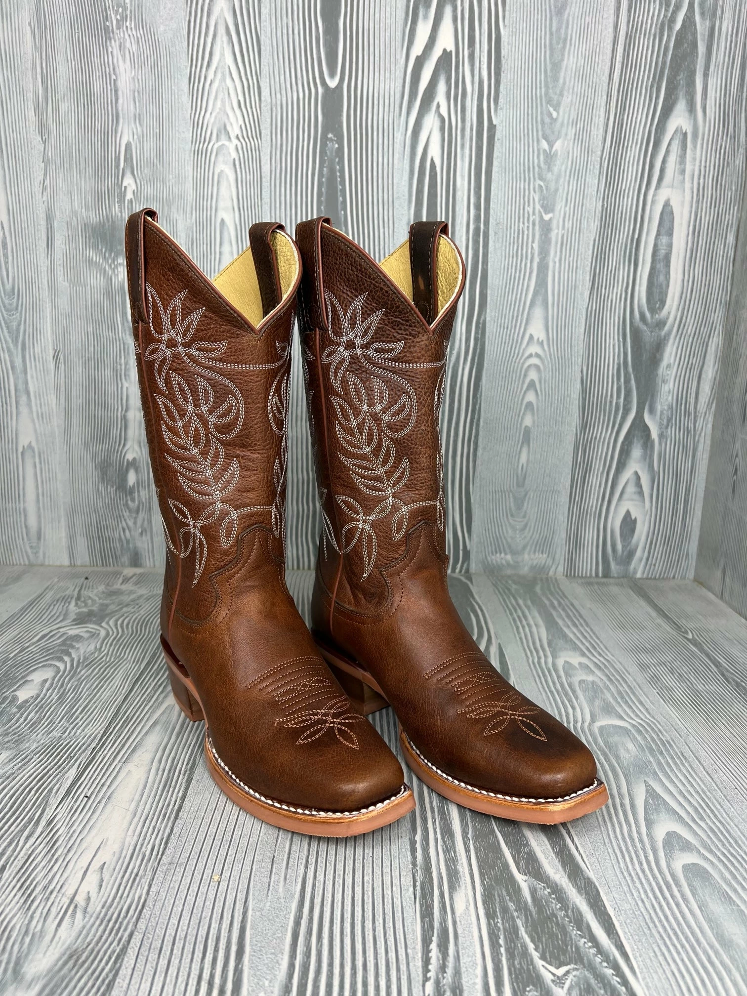 Women's Justin Vickery Camel Cowhide Medium Square Toe - CJ4010 1 Women's Justin Vickery Camel Cowhide Medium Square Toe - CJ4010