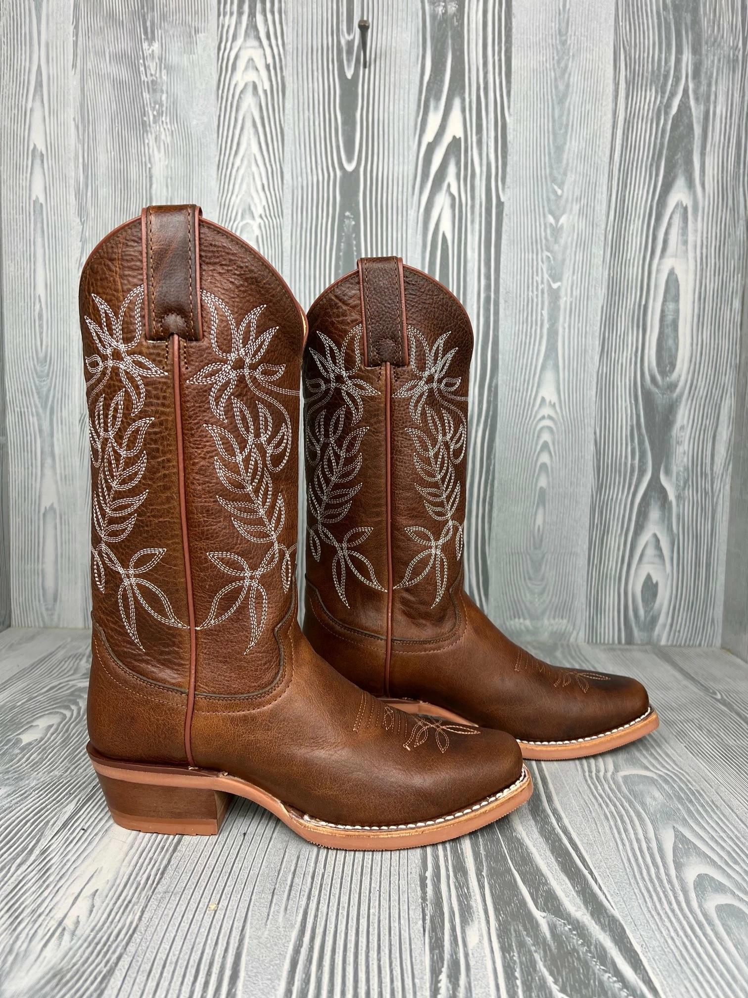 Women's Justin Vickery Camel Cowhide Medium Square Toe - CJ4010 2 Women's Justin Vickery Camel Cowhide Medium Square Toe - CJ4010 - Image 2