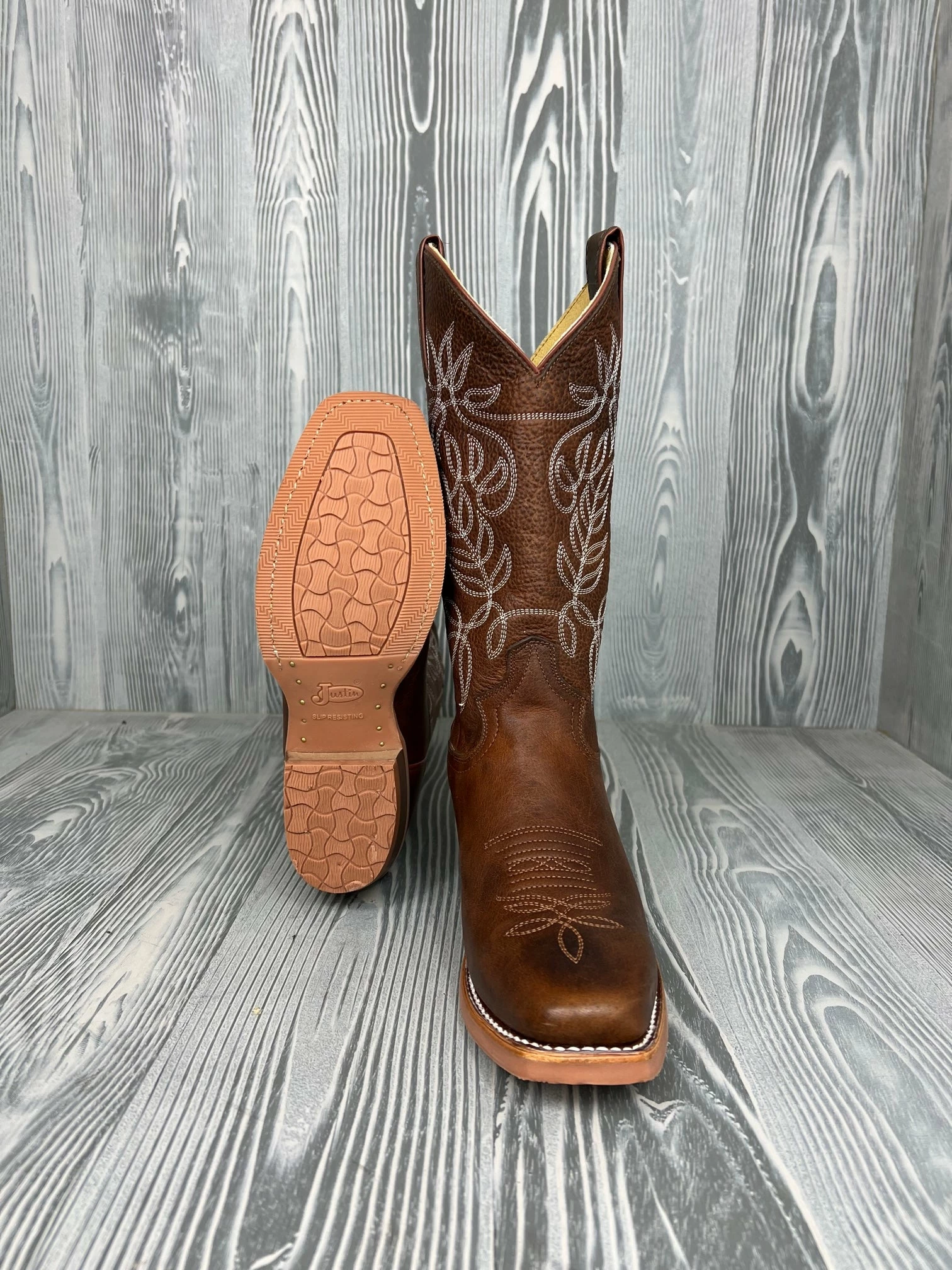 Women's Justin Vickery Camel Cowhide Medium Square Toe - CJ4010 3 Women's Justin Vickery Camel Cowhide Medium Square Toe - CJ4010 - Image 3