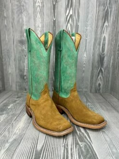 Mens Anderson Bean Sahara Suede With 13" Green Super Oil Tops
