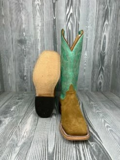 Mens Anderson Bean Sahara Suede With 13" Green Super Oil Tops -cowboy clothing shop IMG 1030 2