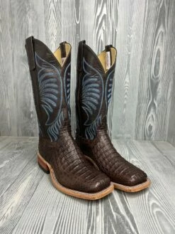 Men's Anderson Bean Brown Lux Hornback Caiman With 13" Puma Kidskin Tops