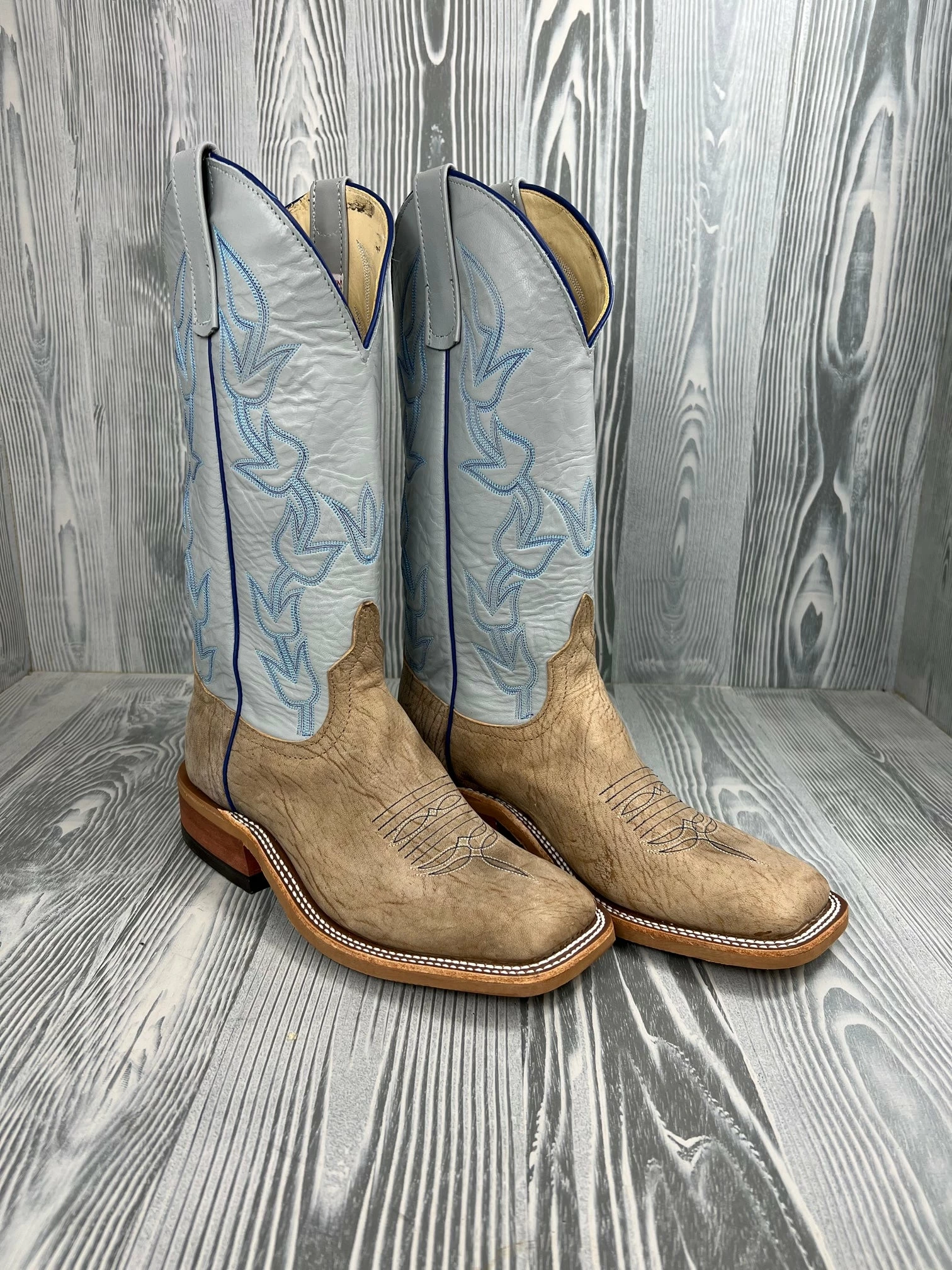 Men's Anderson Bean Clay Washed Goat With 13" Pebble Kidskin Tops 1 Men's Anderson Bean Clay Washed Goat With 13" Pebble Kidskin Tops